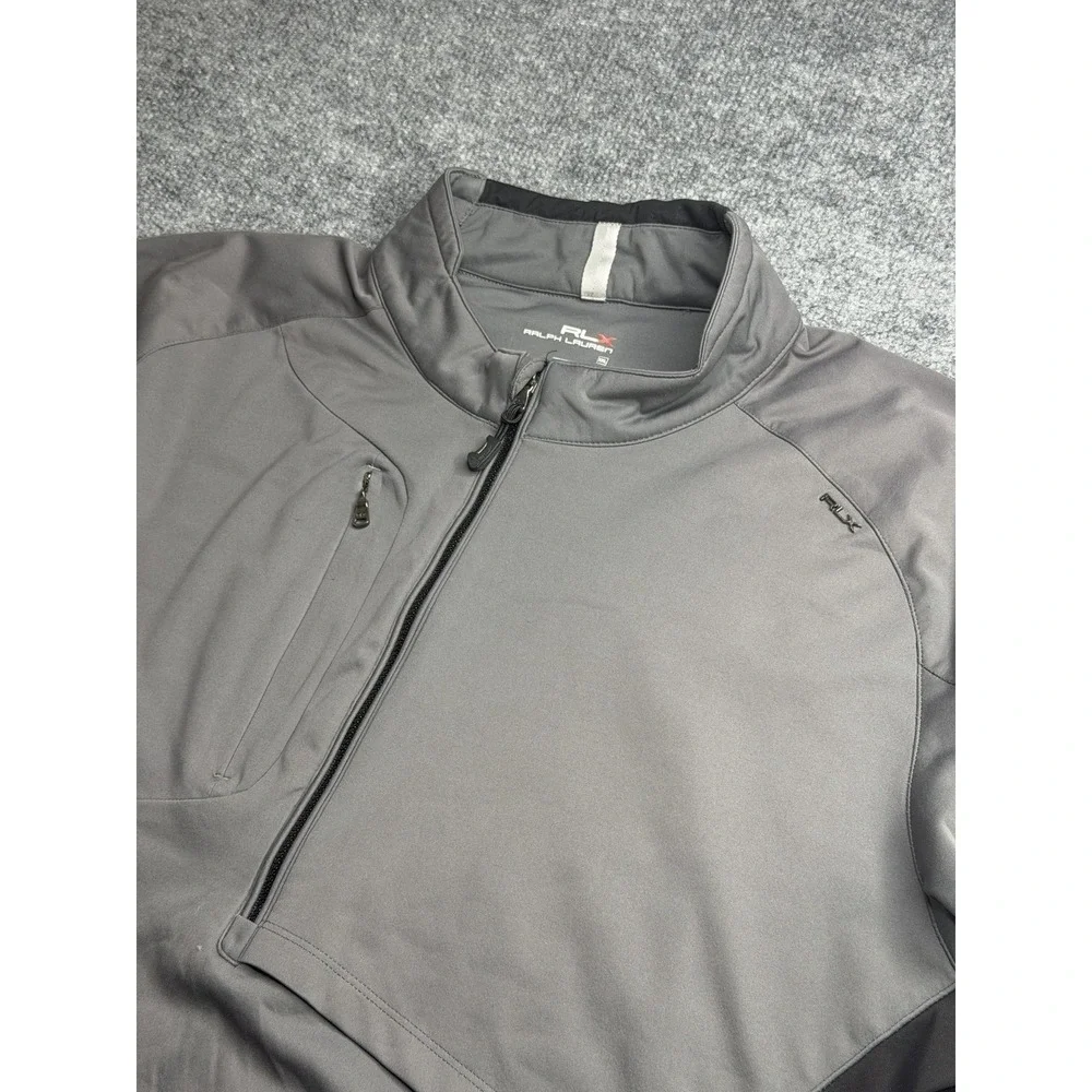 RLX Ralph Lauren Mens XXL Gray 1/2 Zip Golf Pullover Embroidered Doral